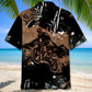 Dark Bicycle Dirt Mountain Adventure Hawaiian Shirt For Warm Weather Adventures And Everyday Comfort