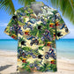 Tropical Bicycle Dirt Road Adventure Hawaiian Shirt Pattern View For Lightweight Everyday Style