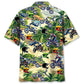 Tropical Bicycle Dirt Road Adventure Hawaiian Shirt Artwork Detail For Tropical Trips And Casual Outings