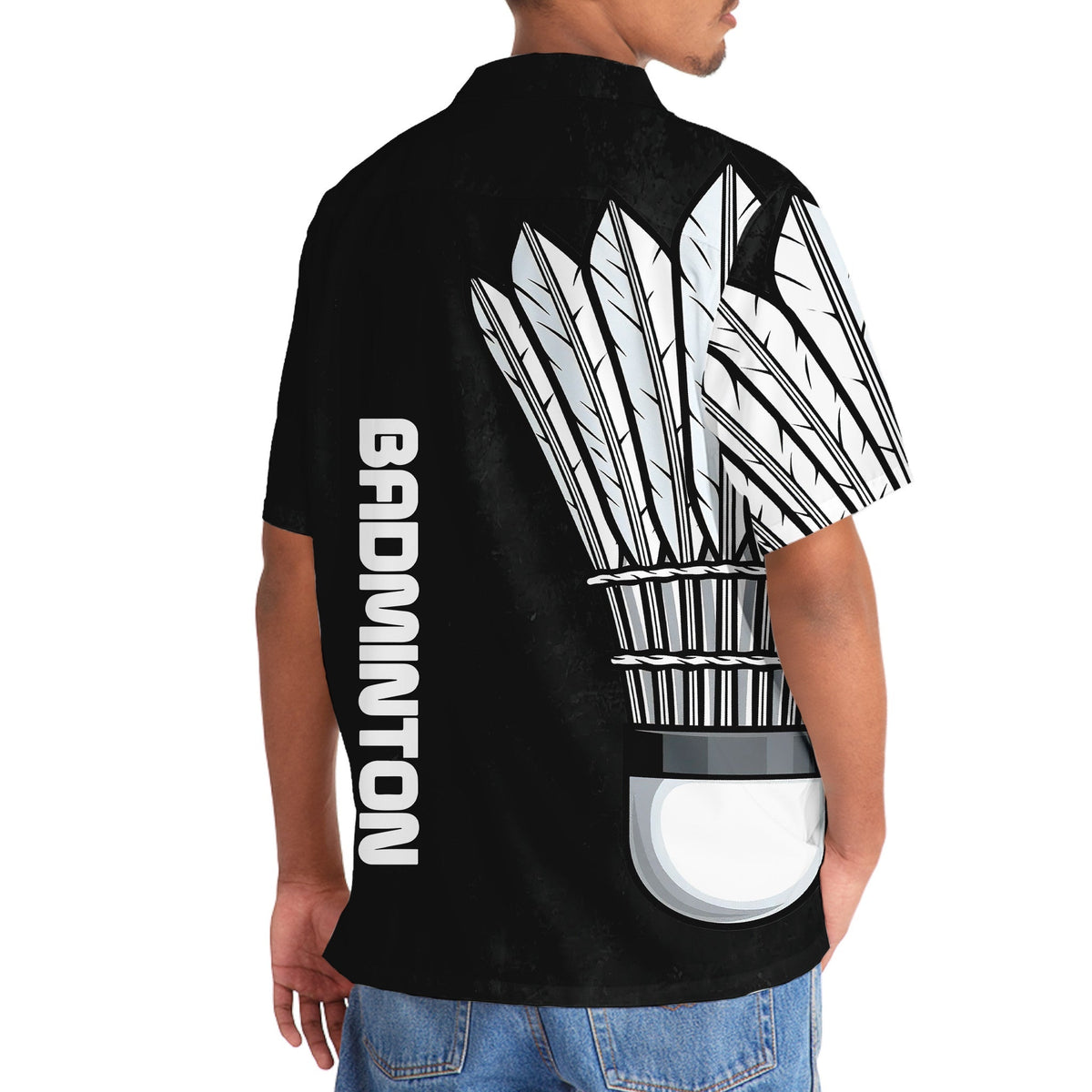Badminton Sport Active Hawaiian Shirt Design Detail For Beach Days And Holiday Travel