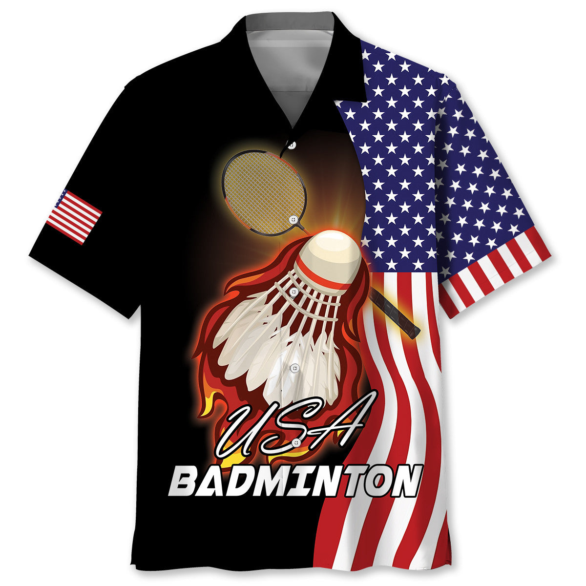 Badminton American Sport Pride Hawaiian Shirt For Coastal Adventures And Warm Weather Wear
