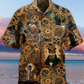 Christmas Santa Town Hawaiian Shirt Design View For Summer Travel