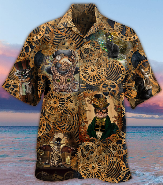 Christmas Santa Town Hawaiian Shirt Design View For Summer Travel