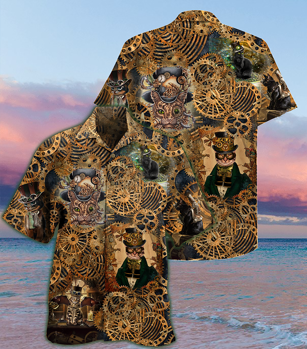 Cat Love Machine Vintage Edition – Hawaiian Shirt