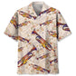 Vintage Floral Retro Trumpet Hawaiian Shirt For Beach Parties And Weekend Getaways