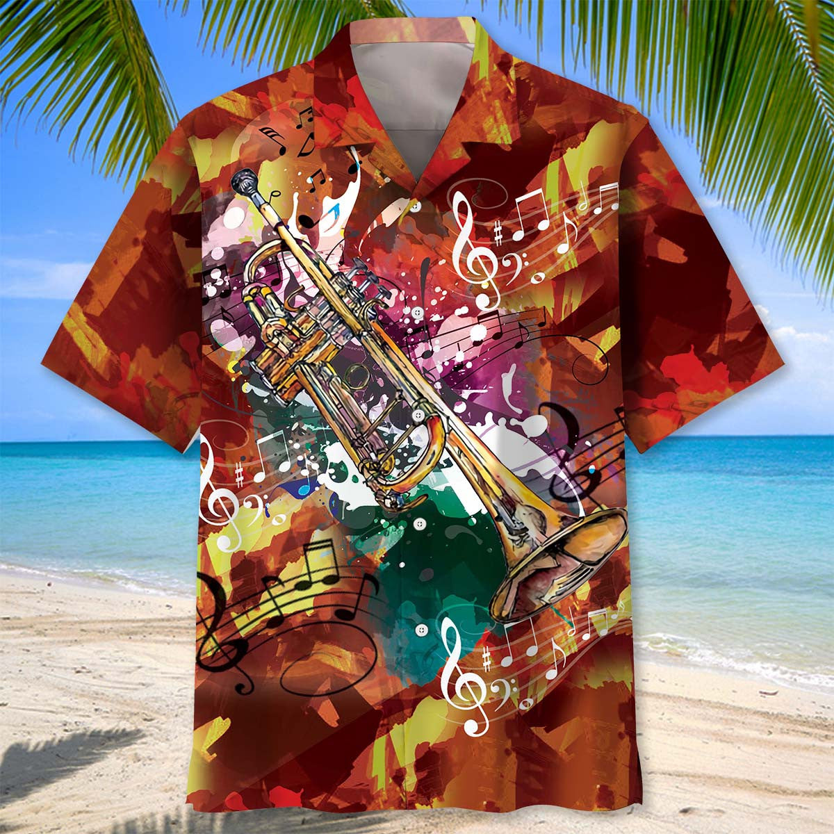Jazz Trumpet Music Hawaiian Shirt For Warm Weather Adventures And Everyday Comfort