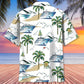 Tropical Palm Family Cruise Hawaiian Shirt Pattern Detail For Summer Holidays And Outdoor Fun
