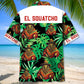 Sasquatch Poncho Forest Adventure Hawaiian Shirt Pattern Detail For Vacation Travel And Daily Wear