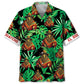 Sasquatch Poncho Forest Adventure Hawaiian Shirt Artwork Detail For Resort Trips And Outdoor Activities