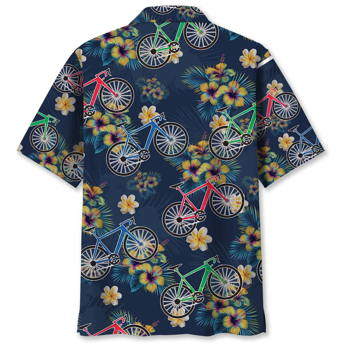 Tropical Cycling Adventure Hawaiian Shirt For Vacation Days And Relaxed Coastal Outings