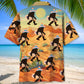 Forest Creature Sasquatch Poncho Desert Hawaiian Shirt For Beach Parties And Weekend Getaways