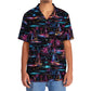 Neon Tropical Sailboat Sunset Hawaiian Shirt Design View For Resort Travel And Thoughtful Gifting