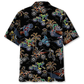 Black Tropical Bicycle Dirt Racing Hawaiian Shirt Design View For Casual Summer Styling