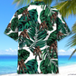 Trucker Forest Creature Wilderness Road Hawaiian Shirt Artwork Detail For Tropical Trips And Casual Outings