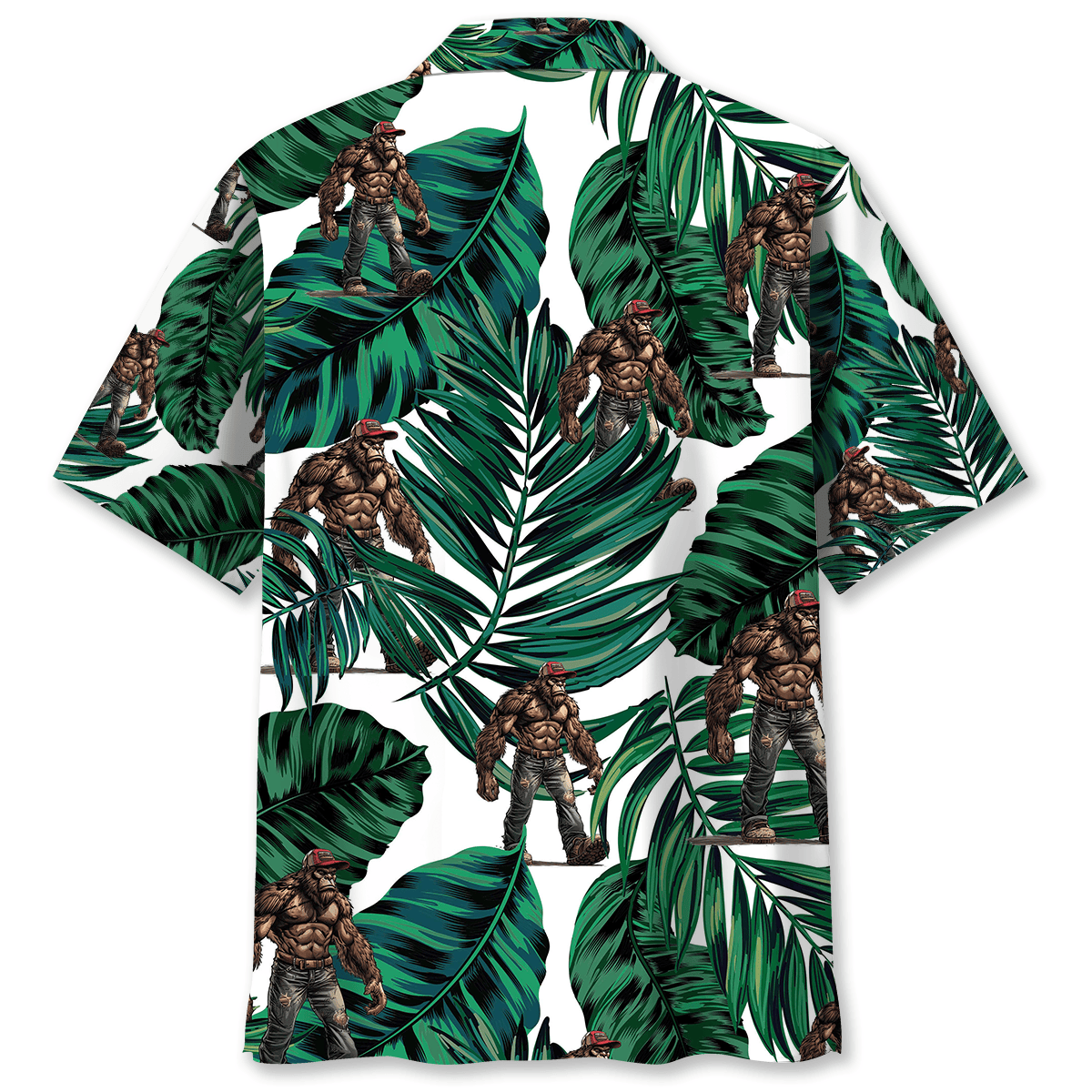Trucker Forest Creature Wilderness Road Hawaiian Shirt Pattern View For Lightweight Everyday Style
