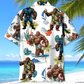 Tropical Summer Forest Creature Adventure Hawaiian Shirt For Coastal Adventures And Warm Weather Wear