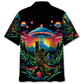 Alien Forest Creature Cosmic Wilderness Hawaiian Shirt For Summer Vacation And Beach Travel