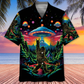 Alien Forest Creature Cosmic Wilderness Hawaiian Shirt For Resort Getaways And Comfortable Summer Activities