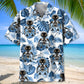 Robotic Tech Hawaiian Shirt Design Detail For Beach Days And Holiday Travel