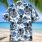 Robotic Tech Hawaiian Shirt Pattern View For Lightweight Everyday Style