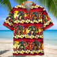 Tropical Robotic Futuristic Hawaiian Shirt For Summer Events And Casual Outdoor Wear
