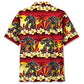 Tropical Robotic Futuristic Hawaiian Shirt Design Detail For Beach Days And Holiday Travel