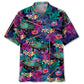 Tropical Purple Billiard Hawaiian Shirt For Coastal Adventures And Warm Weather Wear