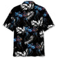 Floral Tropical Robotic Fusion Hawaiian Shirt For Beach Parties And Weekend Getaways