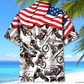 Bicycle American Mountain Adventure Hawaiian Shirt Pattern Detail For Vacation Travel And Daily Wear