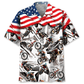 Bicycle American Mountain Adventure Hawaiian Shirt Artwork Detail For Resort Trips And Outdoor Activities