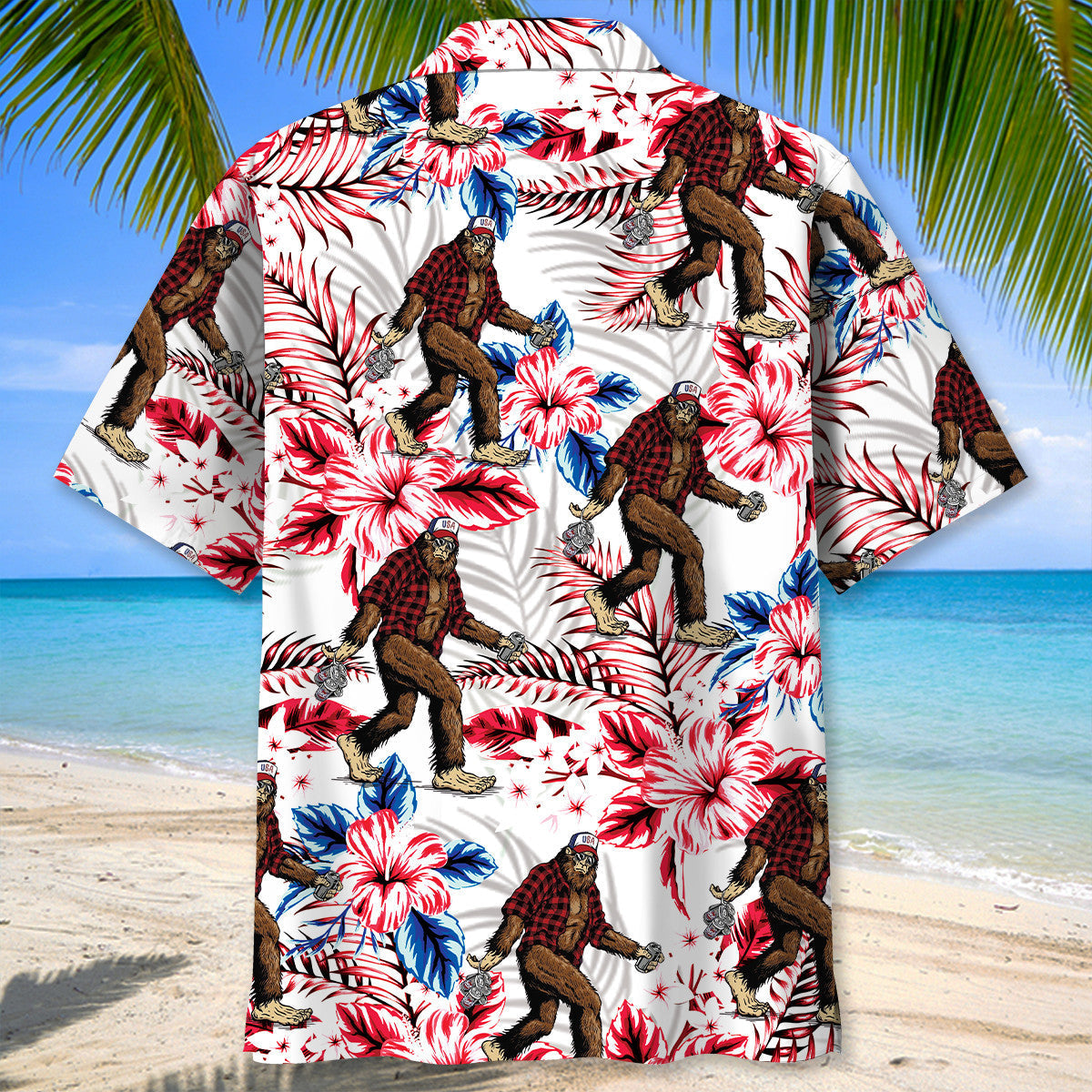 Tropical Forest Creature Wilderness Hawaiian Shirt Pattern Detail For Vacation Travel And Daily Wear
