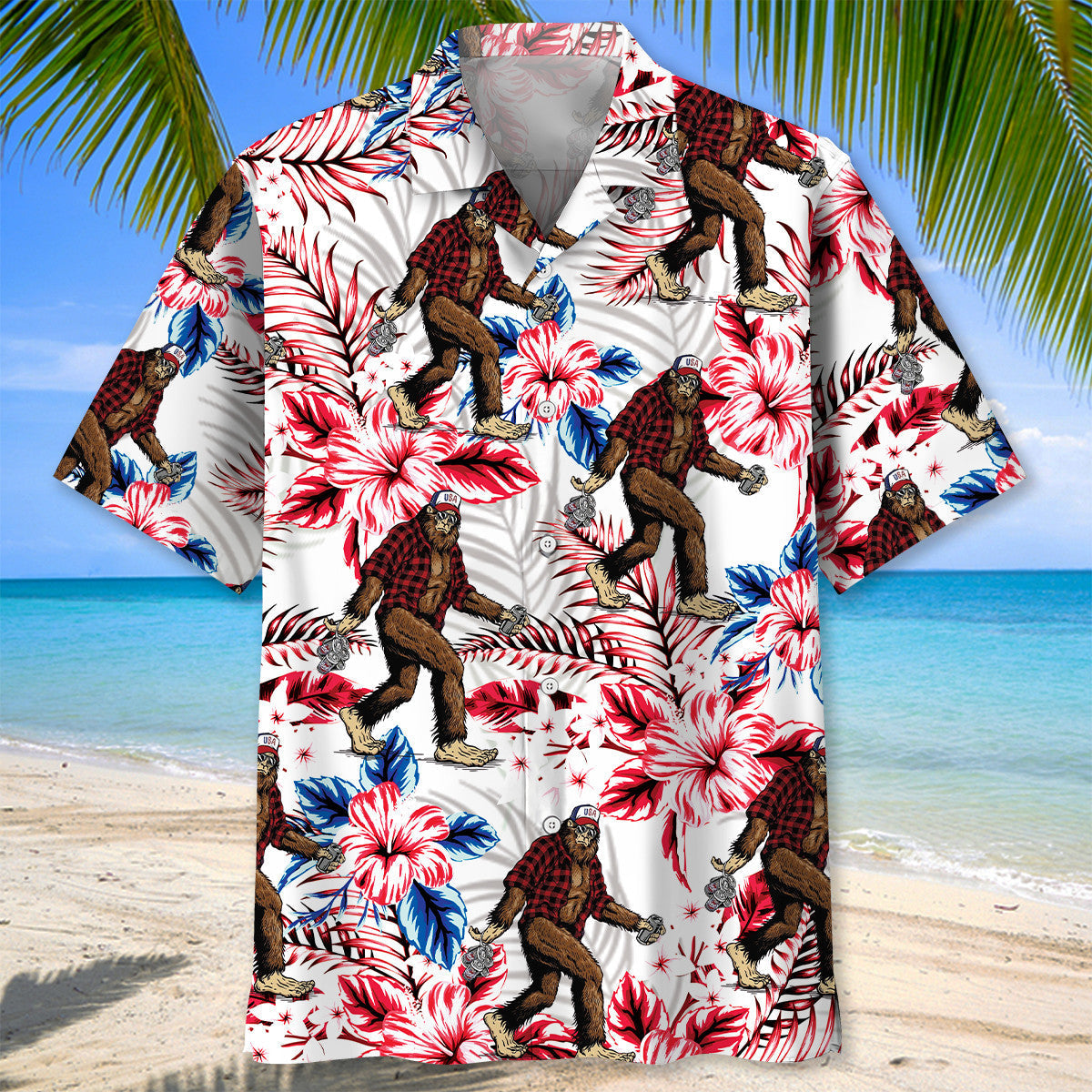 Tropical Forest Creature Wilderness Hawaiian Shirt Design View For Casual Summer Styling