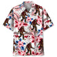 Tropical Forest Creature Wilderness Hawaiian Shirt Artwork Detail For Resort Trips And Outdoor Activities
