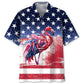 Tropical American Flamingo Hawaiian Shirt Pattern Detail For Vacation Travel And Daily Wear