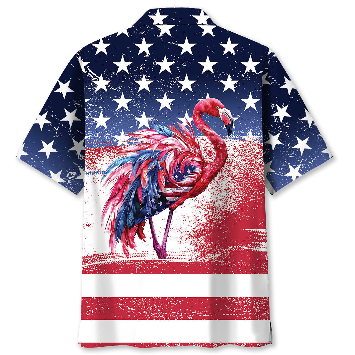 Tropical American Flamingo Hawaiian Shirt Artwork View For Coastal Escapes And Resort Style