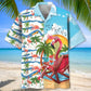 Tropical Summer Vacation Flamingo Hawaiian Shirt For Summer Events And Casual Outdoor Wear