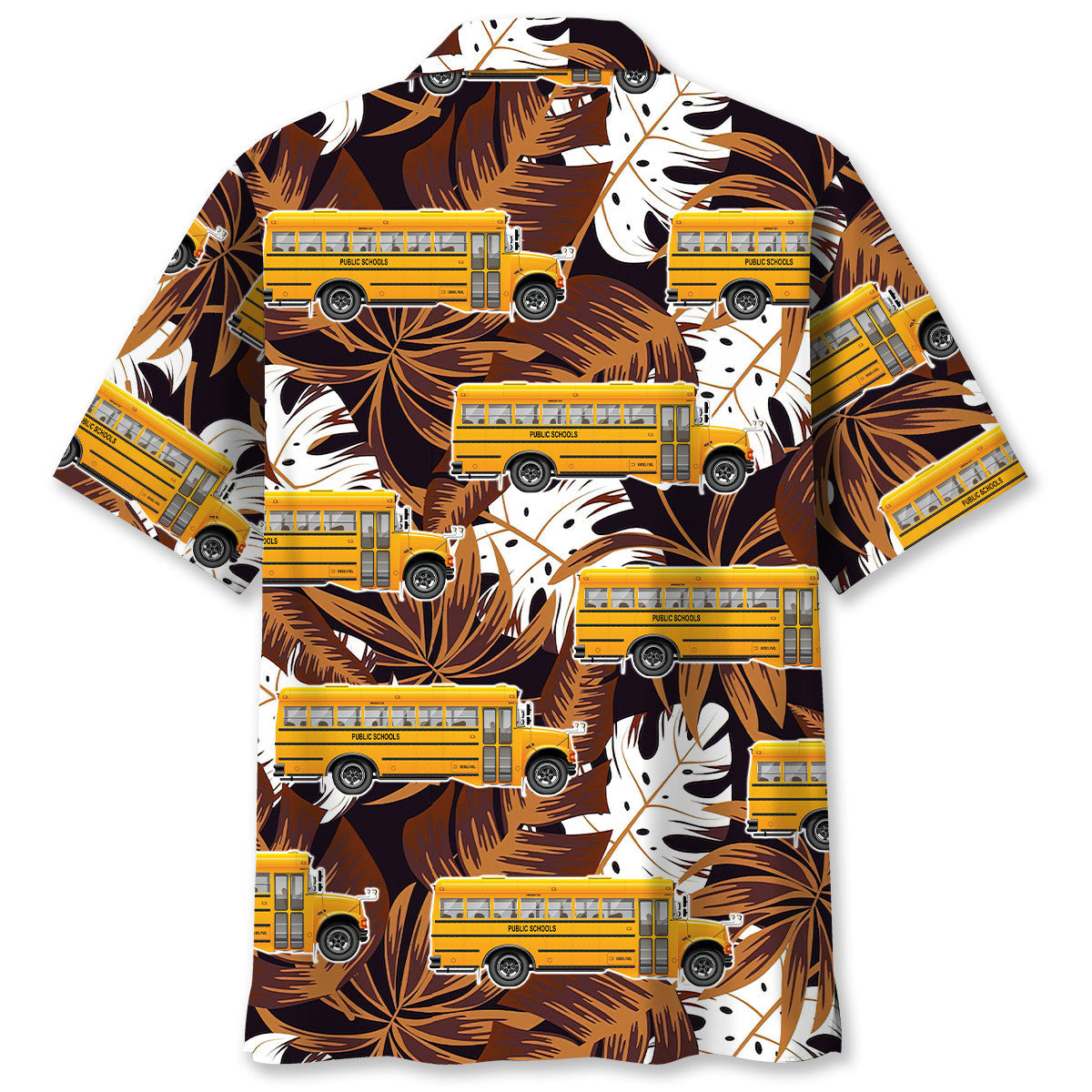 Retro School Bus Travel Hawaiian Shirt For Summer Events And Casual Outdoor Wear