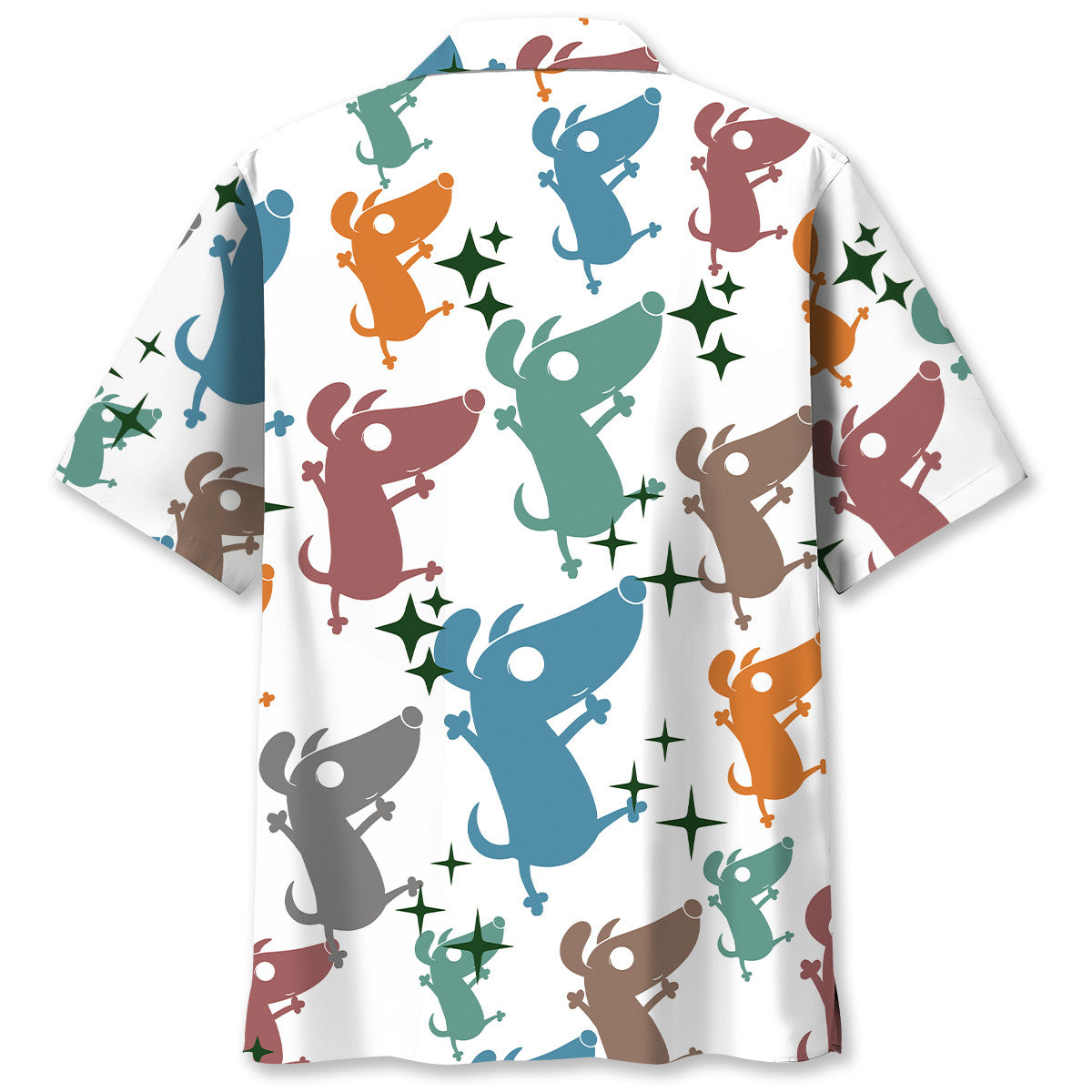Funny Dog Coward Cartoon Hawaiian Shirt Design Detail For Beach Days And Holiday Travel