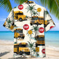 Tropical Aloha School Bus Fun Hawaiian Shirt For Resort Getaways And Comfortable Summer Activities