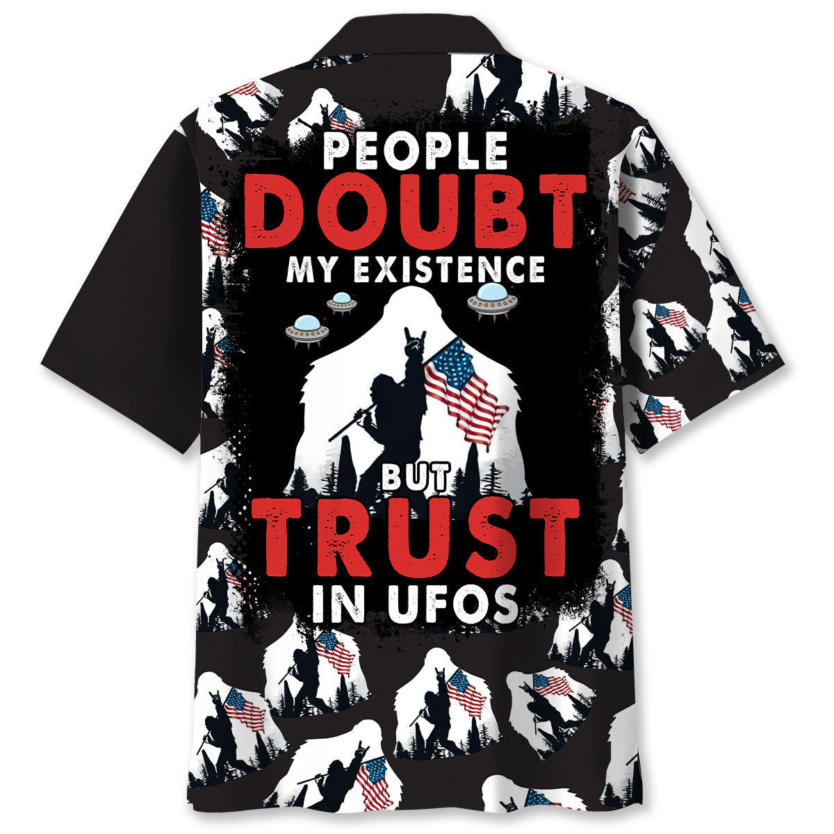 People Doubt Existence Forest Creature Wilderness Hawaiian Shirt For Poolside Relaxation And Sunny Getaways