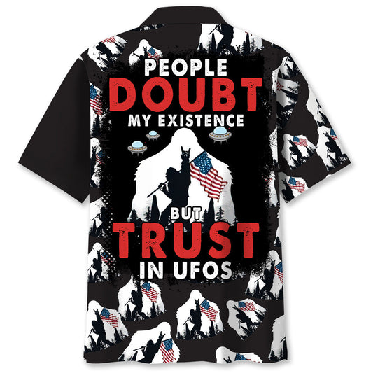 People Doubt Existence Forest Creature Wilderness Hawaiian Shirt For Poolside Relaxation And Sunny Getaways