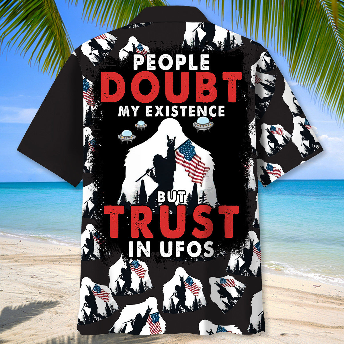 People Doubt Existence Forest Creature Wilderness Hawaiian Shirt Pattern View For Lightweight Everyday Style