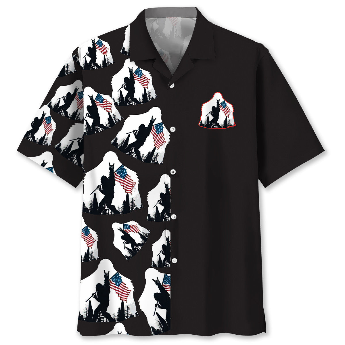 People Doubt Existence Forest Creature Wilderness Hawaiian Shirt Design View For Resort Travel And Thoughtful Gifting