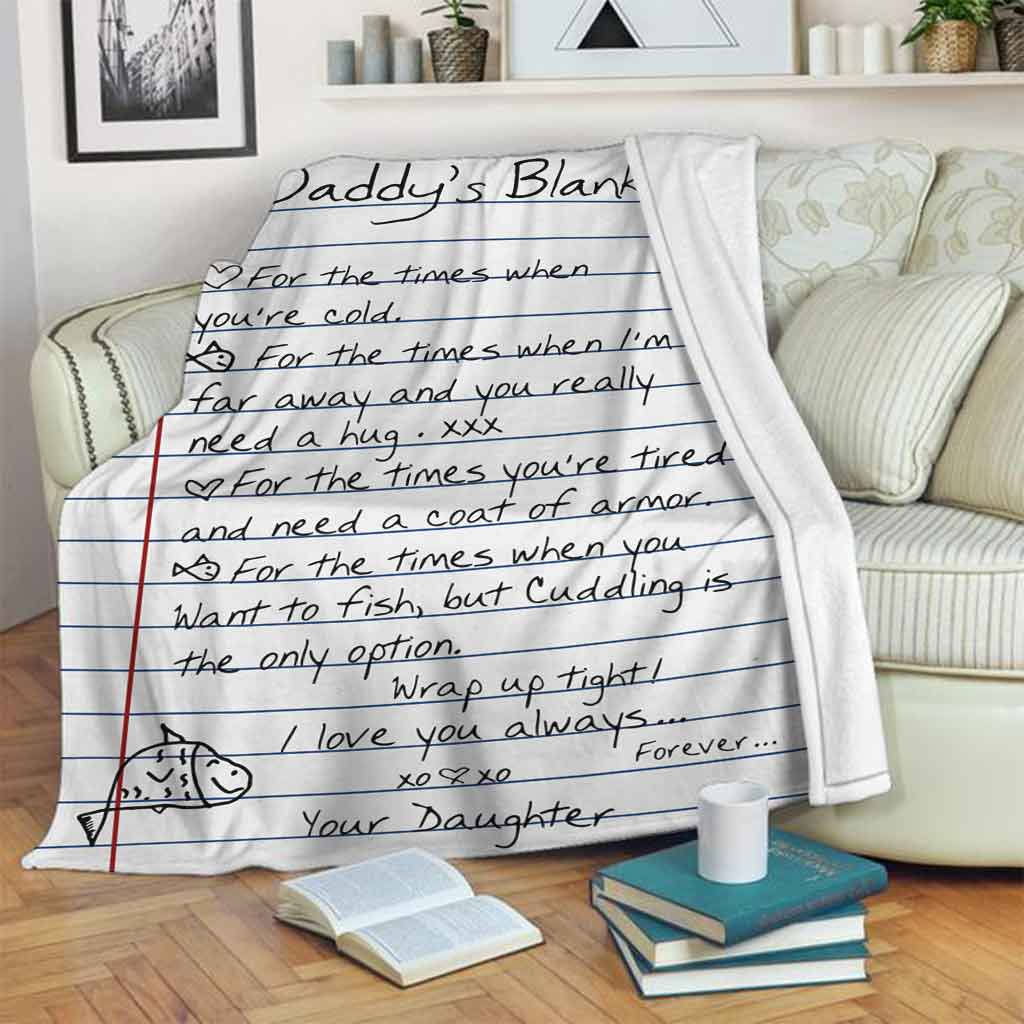 Fishing Daddy For The Times Flannel Blanket For Cozy Bedroom Sofa Decor