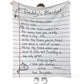 Fishing Daddy For The Times Flannel Blanket For Cozy Bedroom Sofa Decor