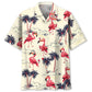 Tropical Flamingo Vibrant Hawaiian Shirt Pattern View For Relaxed Warm Weather Outfits