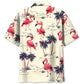 Tropical Flamingo Vibrant Hawaiian Shirt Design View For Casual Summer Styling
