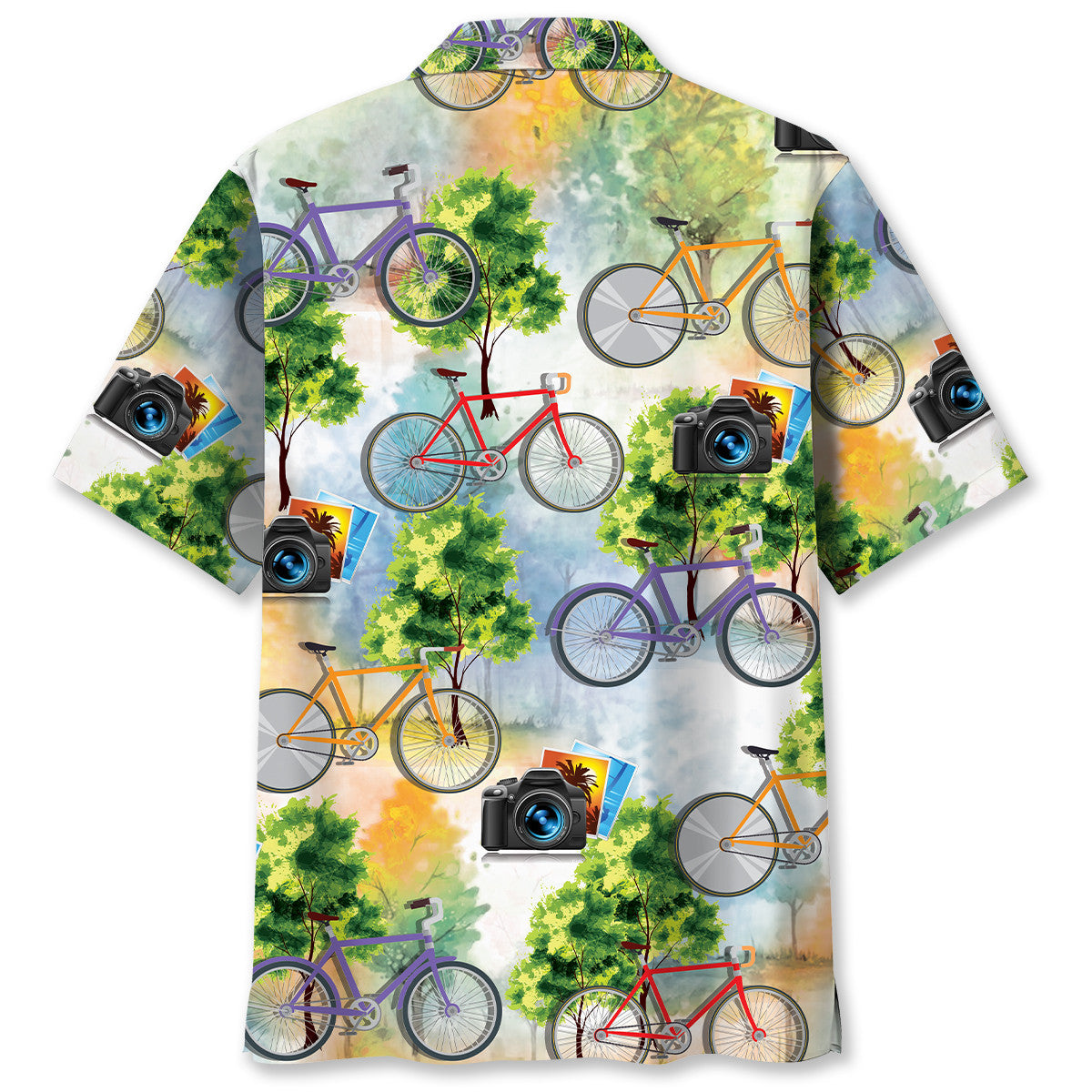 Cycling Mountain Photography Adventure Hawaiian Shirt Design View For Resort Travel And Thoughtful Gifting