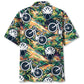 Tropical Cycling Road Adventure Hawaiian Shirt Pattern View For Lightweight Everyday Style