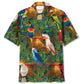 Tropical Parrot Sunset Marsh Hawaiian Shirt Pattern View For Lightweight Everyday Style